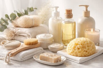All of our products for your bath or shower and keeping your skin healthy and soft.