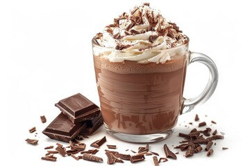 Imagine creamy hot chocolate, sweet sugary marshmallows. Cold weather requires hot cocoa with marshmallows.